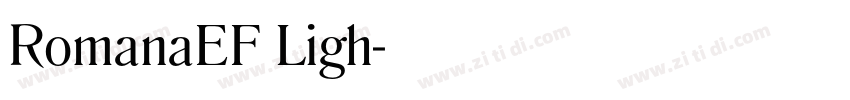 RomanaEF Ligh字体转换